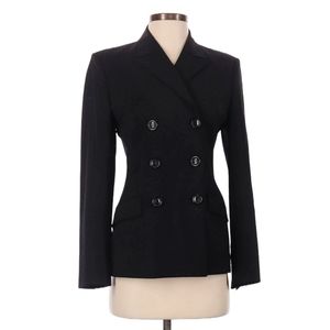 Piazza Sempione Double Breasted Wool Blazer